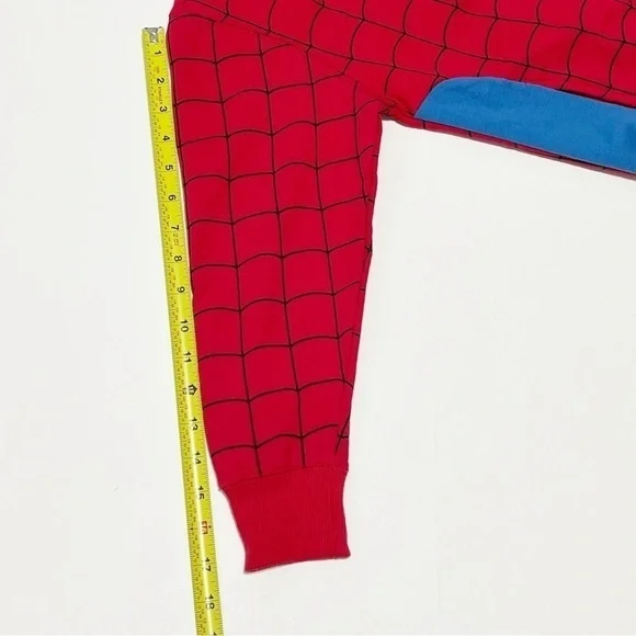 NWT Marvel Boys Spider Man Hoodie Full Zipper Jacket Size S - 6/7 - Picture 9 of 9